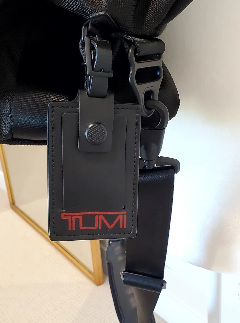 Tumi Alpha 2 Series Black Ballistic Nylon Snap Side Expanding Travel Duffle Bag